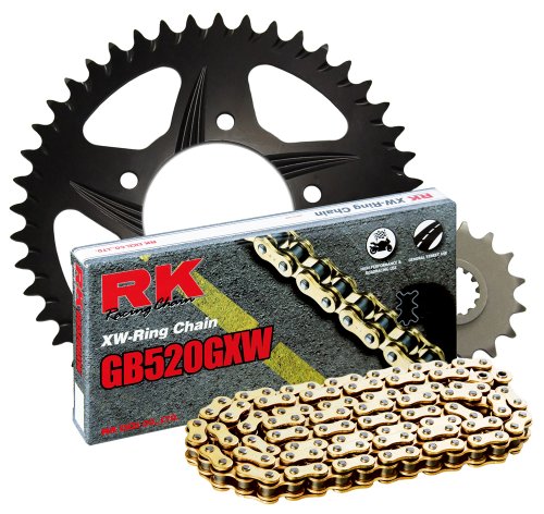 

RK Racing Chain 4107-068RK Black Aluminum Rear Sprocket and GB520GXW Chain 520 Race Conversion Kit
