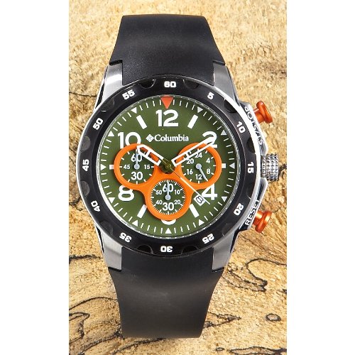 Columbia Unisex CA004055 Transit Black and Silver-Tone Analog Sports ...