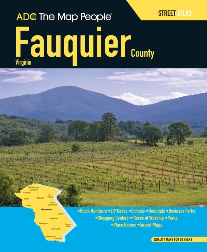 ADC the Map People Fauquier County, Virginia Street Map Book by ADC the Map People