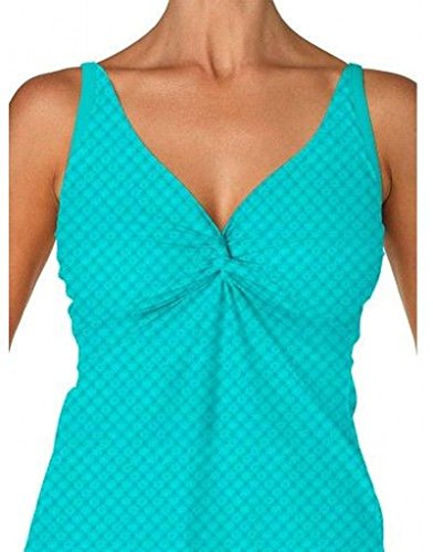 Sunset Women's Nautical Net Underwire Twist Tankini