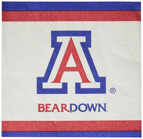 Mayflower Distributing Company 24 Count University of Arizona Beverage Napkin, Multicolor