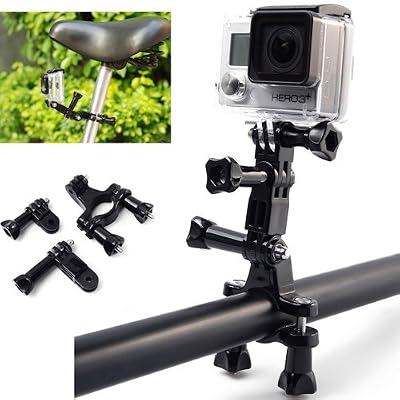XCSOURCE® kit de Fixation pour guidon et tige de selle pour Gopro Hero 4/3+/3/2/1 Caméra OS015