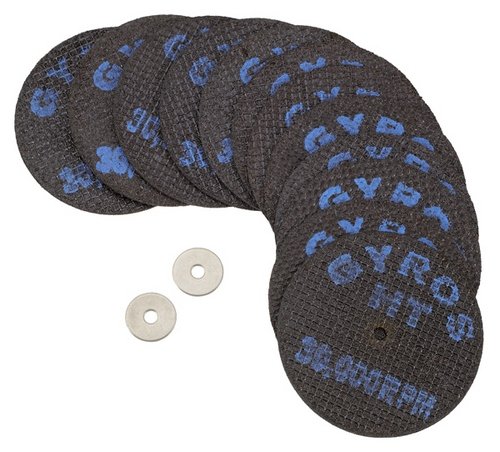 

Gyros HT 11-32208/12 Fiberglass Reinforced Cut Off Wheel, 2-Inch Diameter, 12-Pack