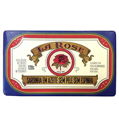 La Rose Sardines in Olive Oil (Skinless and Boneless) 4.23 Oz (2 Pack)