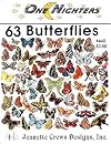 One Nighters; 63 Butterflies (Jeanette Crews Designs, Inc., #440)