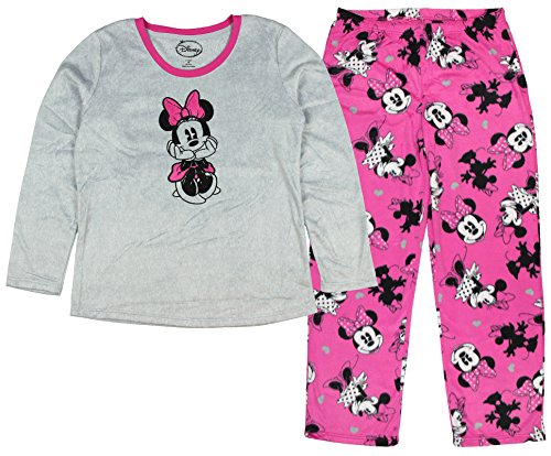 Disney Minnie Mouse Minky Fleece Pajama Set Women's