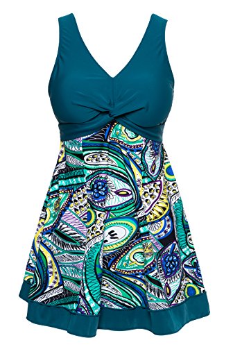 Wantdo Women's Modest Push Up Swimwear Shaping Body One Piece Swimsuit