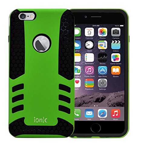 iPhone 6 Plus Case, Ionic HYBRID Apple iPhone 6 Plus 5.5 Case 2014 Smartphone (AT&T, T-Mobile, Sprint, Verizon) (Green/Black)