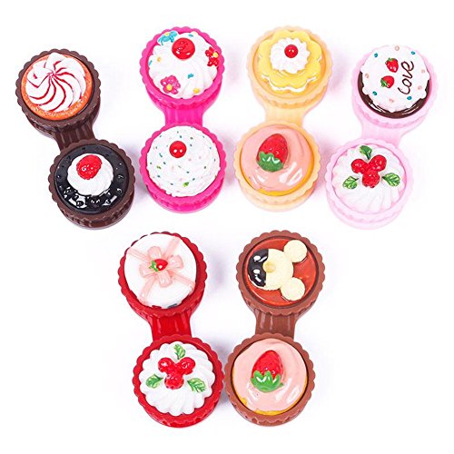 TR.OD 1 Pc Contact Lens Cases Simulation Cream Cake Box Random Color