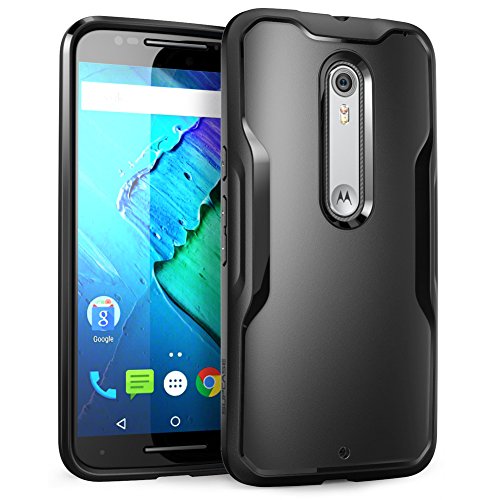 Moto X Pure Edition Case, SUPCASE Unicorn Beetle Series Premium Hybrid Protective Bumper Case for Motorola Moto X Style / Pure Edition (2015 Release) (Black/Black)