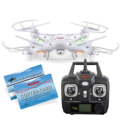SYMA X5C Quadrocopter Drohne Weiß 2,4Ghz mit HD Kamera 3D Fernbedienung + Ersatzakku