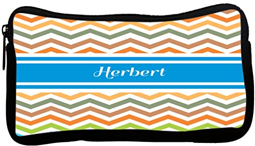 

Rikki Knight Herbert Blue Chevron Name Neoprene Pencil Case (dky-Neo-pc4716)