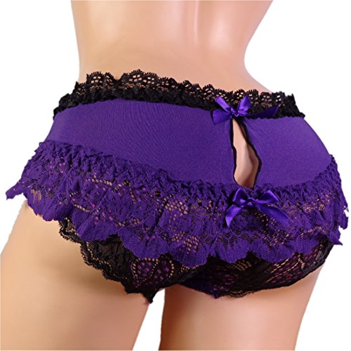 

SISSY pouch panties size 28"-40" silky skirted bikini sexy for man 878