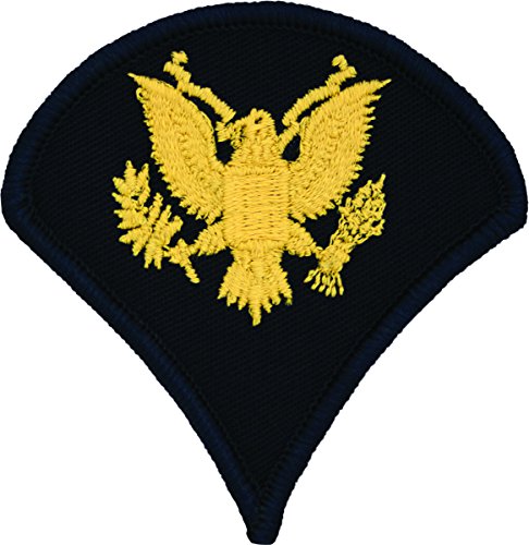Specialist E-4 Army Chevrons - Gold on Blue