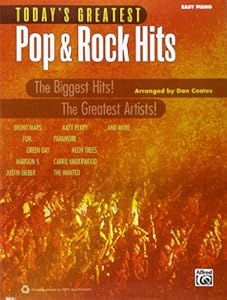Today's Greatest Pop &amp; Rock Hits: Easy Piano