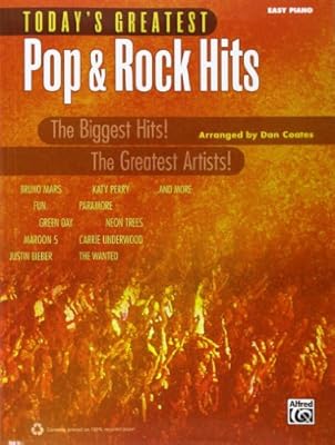 Today's Greatest Pop &amp; Rock Hits: Easy Piano
