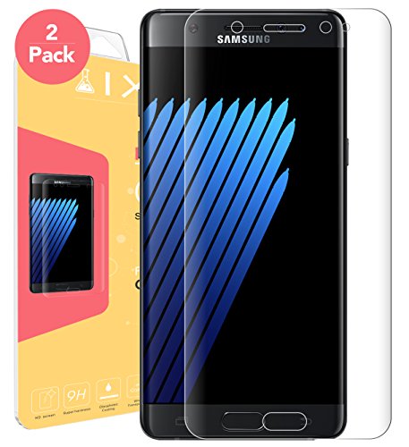 Galaxy Note 7 Screen Protector - [2-PACK] [FULL COVERAGE], Ixir Film Screen Protector {Full HD} for Samsung Galaxy Note 7 Precision Fit - Super Touch Sensitivity - Easy Removal No Residue