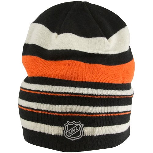 

NHL Reebok Philadelphia Flyers Orange-Black 2012 Wnter Classic Player Reversible Uncuffed Knit Beanie