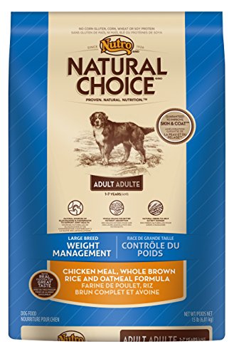 Nutro NATURAL CHOICE Large Breed Weight Management Chicken Dry Dog Food, 15 lbs.