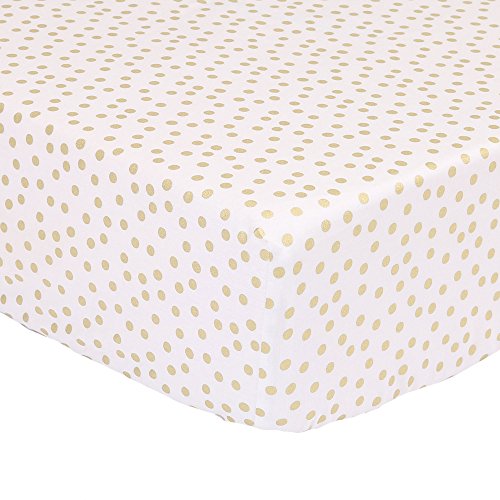 Algopix Similar Product 13 - Metallic Gold Confetti Dot Print Fitted