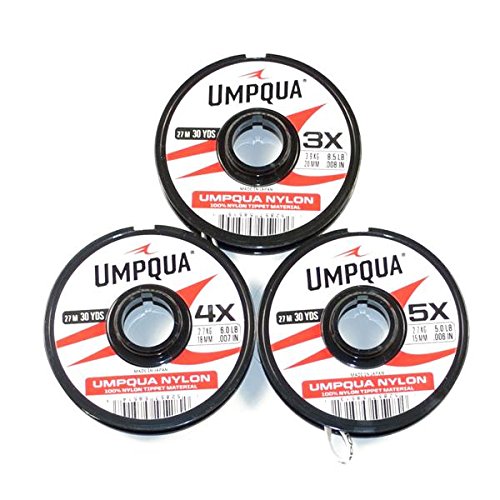 Umpqua Nylon Fly Fishing Tippet, 3 Pack