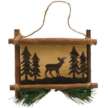 

Deer Wooden Sign Collectible Hanging Ornament, 5-inch