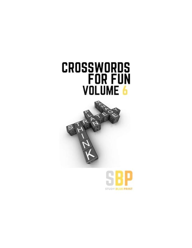 Crosswords For Fun: Volume 6 by Study Blue Print