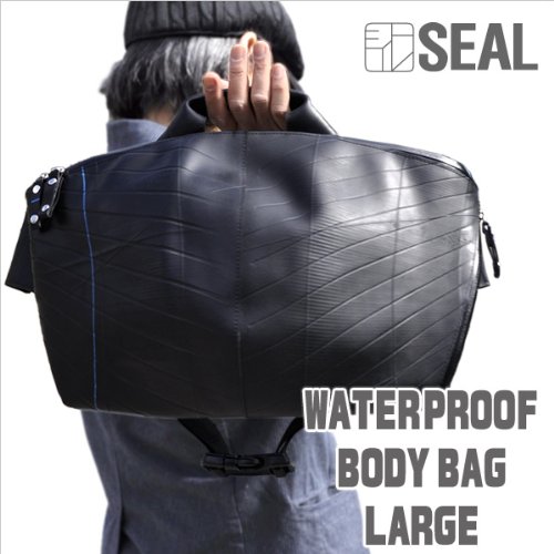 【+SEAL+%2F+シール+】+WATERPROOF+ボディバッグ+Lサイズ+OLCI+コラボモデル　（+ショルダーバッグ+ビジネス+カジュアル+廃タイヤチューブ+ワンショルダー+メッセンジャーバッグ+）