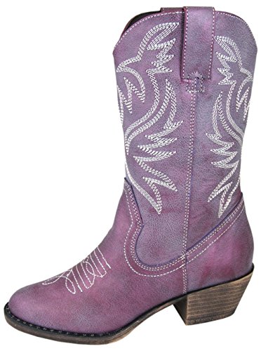 

Smoky Mountain Boots Children Girls Savannah Purple Faux Leather Western