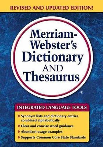 Merriam-Webster's Dictionary and Thesaurus by Merriam-Webster  (Corporate Author)
