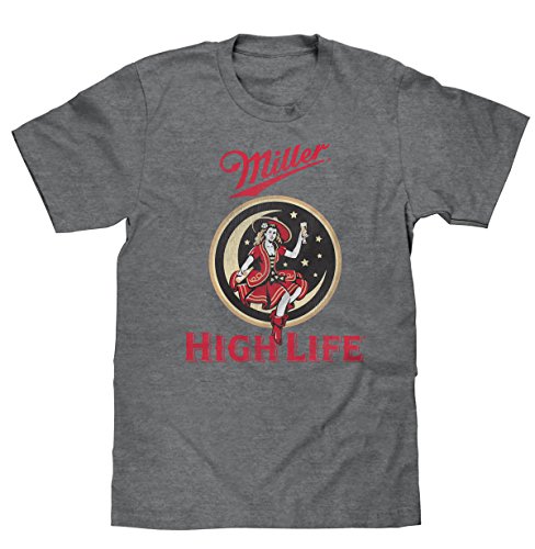 Miller High Life 'Girl on Moon' Logo Mens T-Shirt