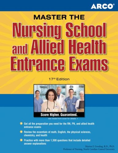 ARCO Master the Nursing School and Allied Health Entrance Exams, 17th Edition by Arco