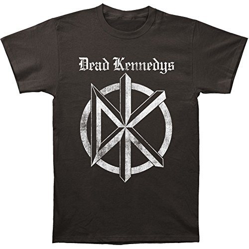 Dead Kennedys Distressed Old English Logo Print Men's Cotton Shirt