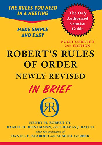 Algopix Similar Product 16 - Roberts Rules of Order Newly Revised