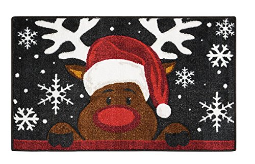 NOURISON RED REINDEER 18 X 30 RUG
