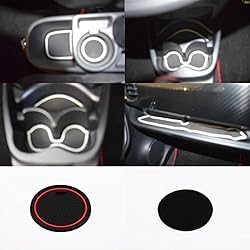 Vitz ヴイッツ １３０系 車種専用設計　 赤 ラバーマット ドアポケットマット 　インテリア インナー ノンスリップマット　ドリンクホルダー 滑り止め