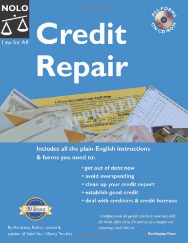 Credit Repair (Book with CD-Rom) by Robin Leonard