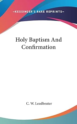Holy Baptism And Confirmation