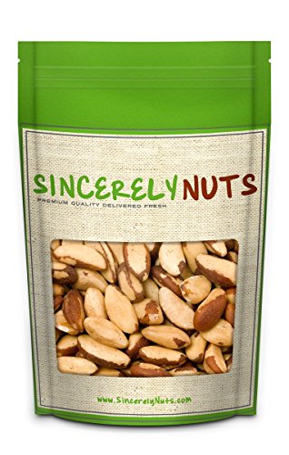 Sincerely Nuts Brazil Nuts Roasted & Salted No Shell - Two (2) Lb. Bag - Incredibly Amazing Taste and Freshness - Packed With Healthy Nutrients - Kosher