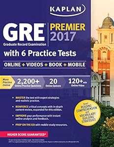 GRE Premier 2017 with 6 Practice Tests: Online + Videos + Mobile + Book