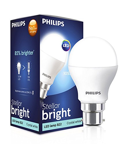 Philips Stellar Bright Base B22 10.5-Watt LED Bulb (Cool Day Light)