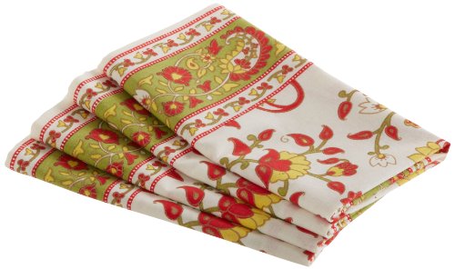 Algopix Similar Product 18 - Mahogany Paisley Printed Napkins 18 by