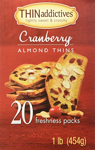 Thin Addictives, Thinaddictives Cranberry Almond 16 Oz: 20 Freshness Packs