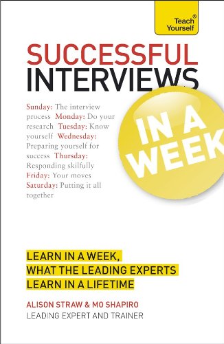 Succeeding at Interviews In a Week A Teach Yourself Guide by Mo Shapiro  ,