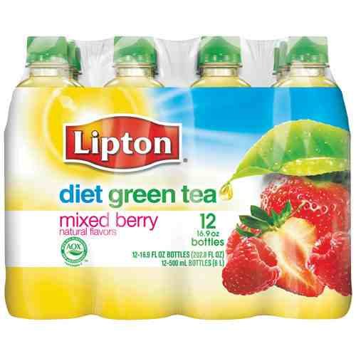 Lipton Diet Green Tea with Mixed Berry 16.9 Oz- 12 Pk