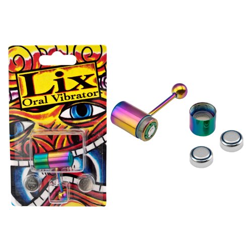 

Lix Vibrating 316L Surgical Steel Tongue Ring - Rainbow Anodized - Improved Motor