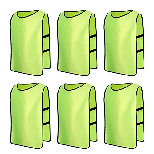 Senston Adult Training Vests Sports Pinnies For Football/soccer Team.Set of 6
