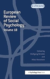 European Review of Social Psychology: Volume 18 (Special Issues of the European Review of Social Psychology) by Wolfgang Stroebe