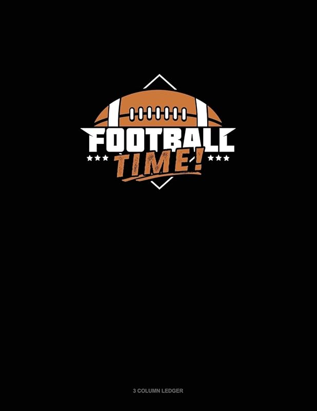 Football Time: 3 Column Ledger by Greenyx Publishing