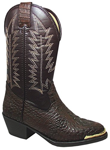 Smoky Mountain Boots Youth Boys Gator Brown Faux Leather Cowboy